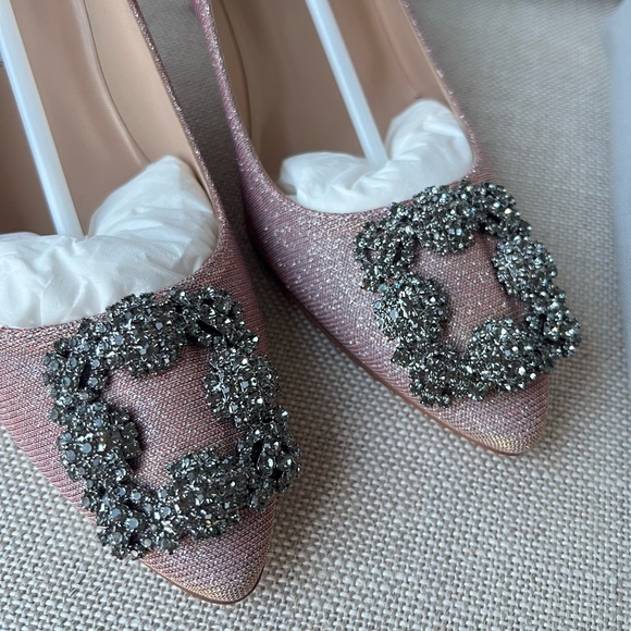 Authentic Brand New Manolo Blahnik Hangisi 70mm - Picture 5 of 10